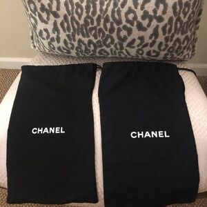 Chanel Authentic Shoe Dust Bags not a matching set